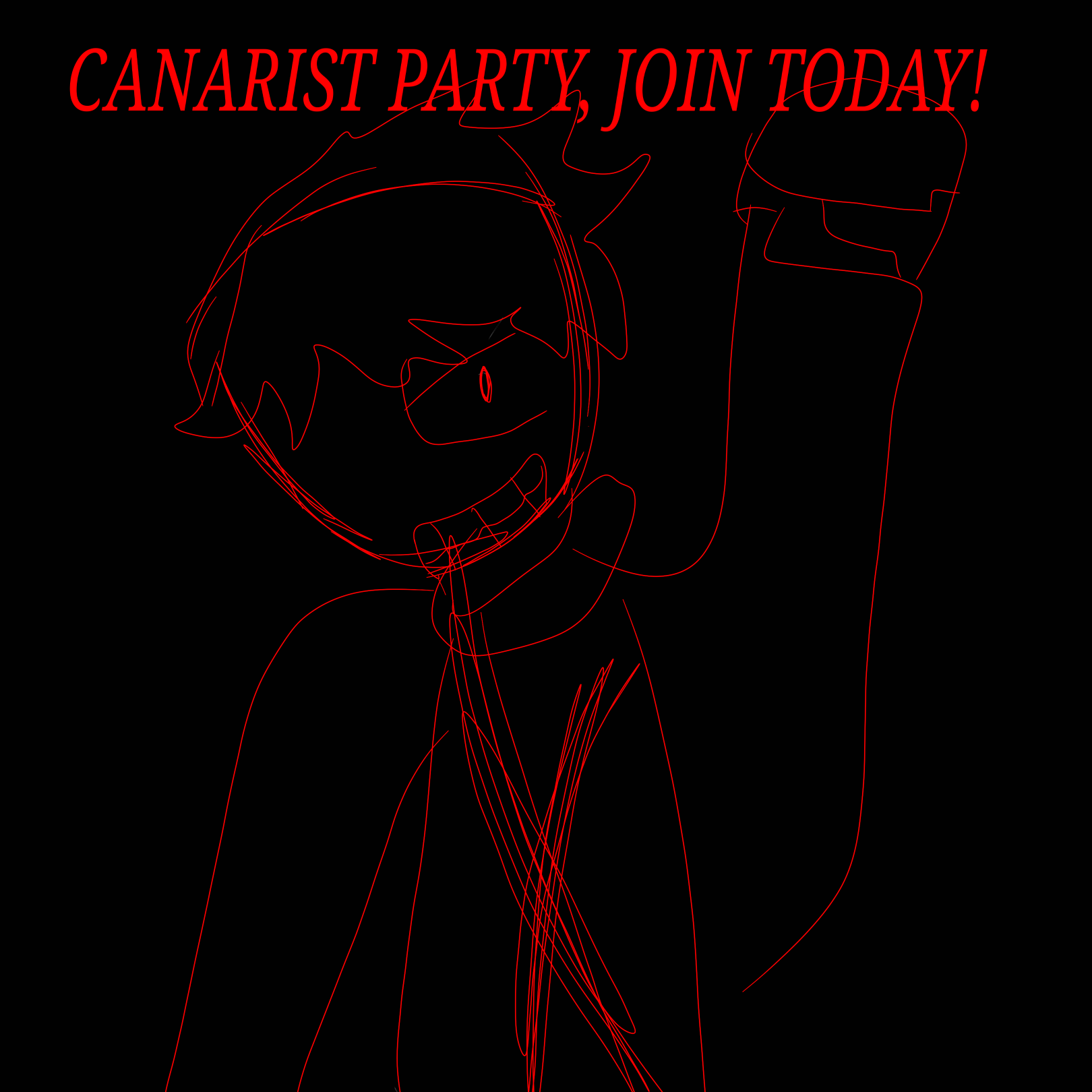 CANARIST PARTY JOIN TODAY Blank Meme Template