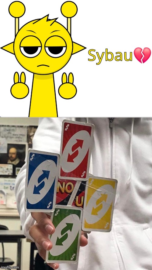 fuk spronkey | image tagged in simon sprunki sybau,no u | made w/ Imgflip meme maker