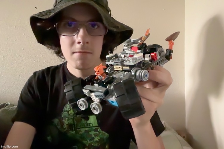 this lego thing I made, it looks trash but im too braindead to try and fix it rn | image tagged in you have been eternally cursed for reading the tags | made w/ Imgflip meme maker
