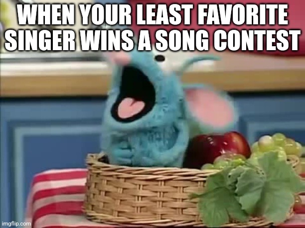 Tutter Screaming | WHEN YOUR LEAST FAVORITE SINGER WINS A SONG CONTEST | image tagged in tutter screaming,funny,relatable,memes | made w/ Imgflip meme maker