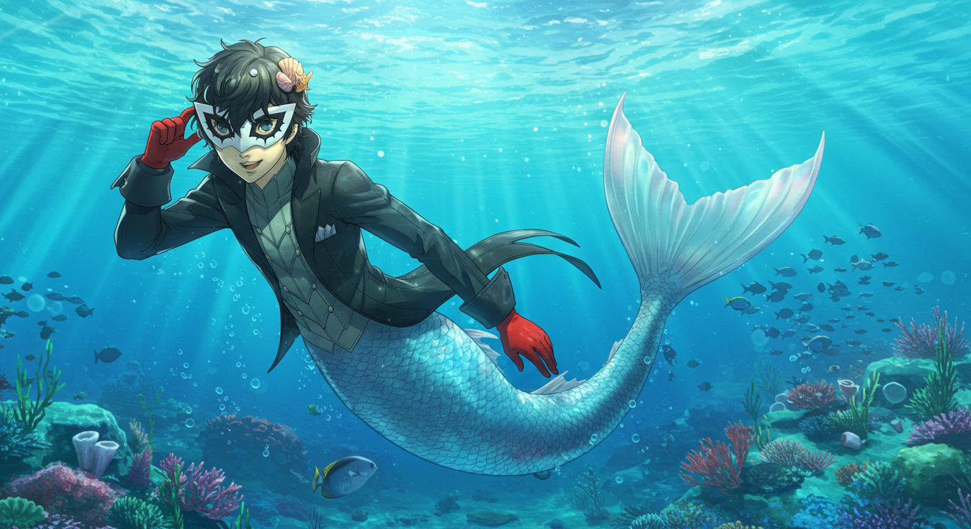 merman joker Blank Meme Template
