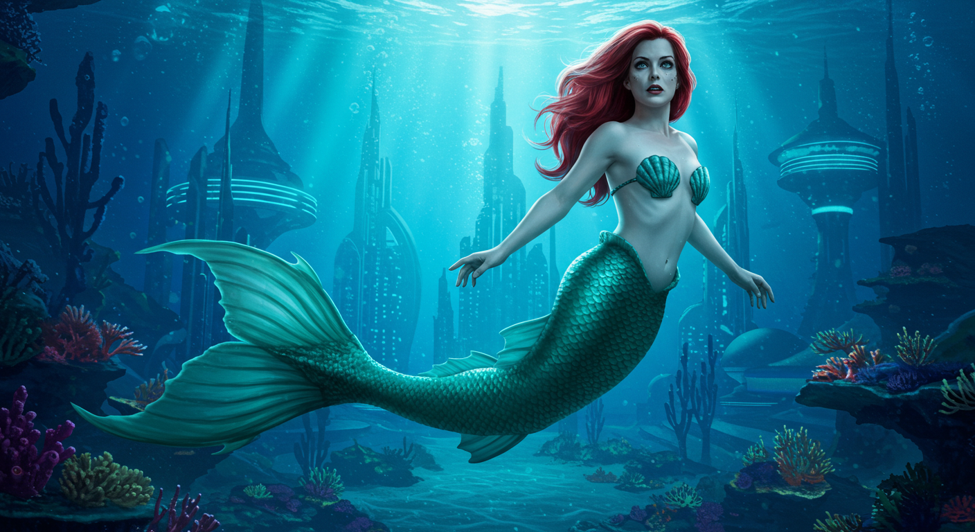 barbara mermaid Blank Meme Template
