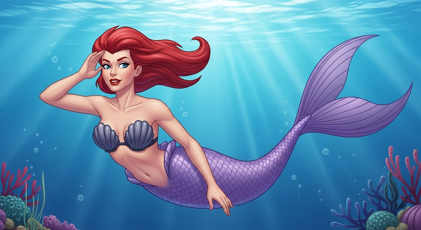 barbara mermaid Blank Meme Template