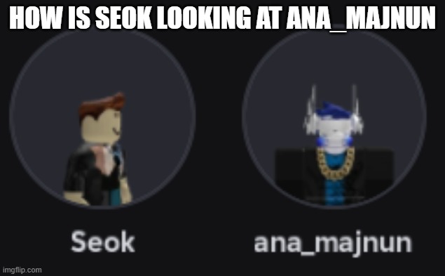 How??? | HOW IS SEOK LOOKING AT ANA_MAJNUN | image tagged in how | made w/ Imgflip meme maker