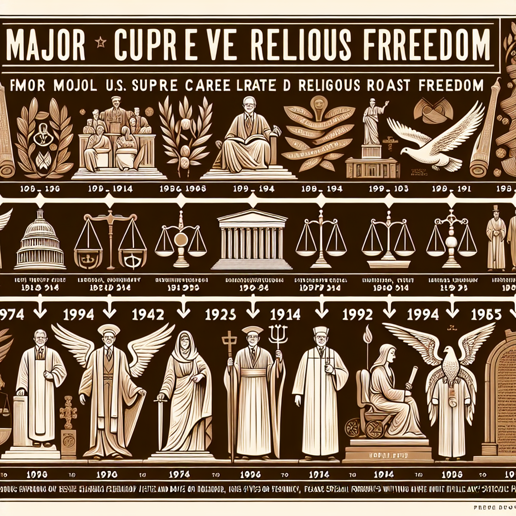Chronological Timeline of U.S. Supreme Court Rulings on Religiou Blank Meme Template