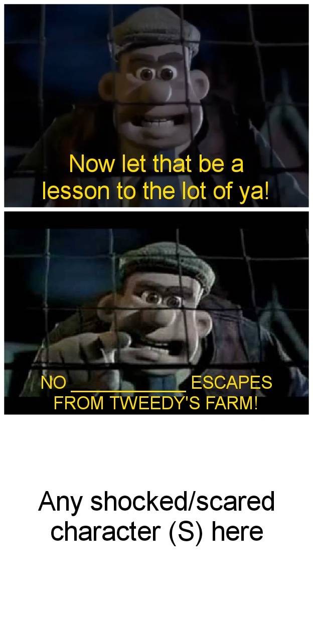 Mr. Tweedy Warns Who meme template Blank Meme Template