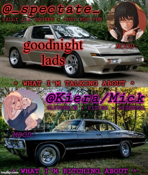KM Spectate Shared Temp | goodnight lads | image tagged in km spectate shared temp | made w/ Imgflip meme maker