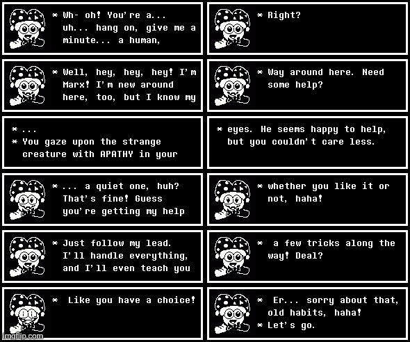 so I found a Marx sprite. Understar is basically post-neutral route except this idiot is there | made w/ Imgflip meme maker