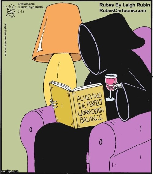 Rubes | image tagged in comics,rubes,grim reaper | made w/ Imgflip meme maker
