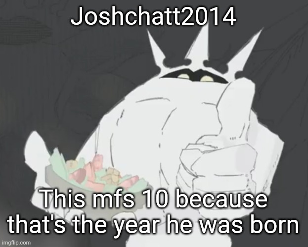 Fruit salad? | Joshchatt2014; This mfs 10 because that's the year he was born | image tagged in fruit salad | made w/ Imgflip meme maker