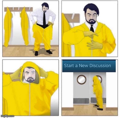 Steam discussions | image tagged in toxic | made w/ Imgflip meme maker