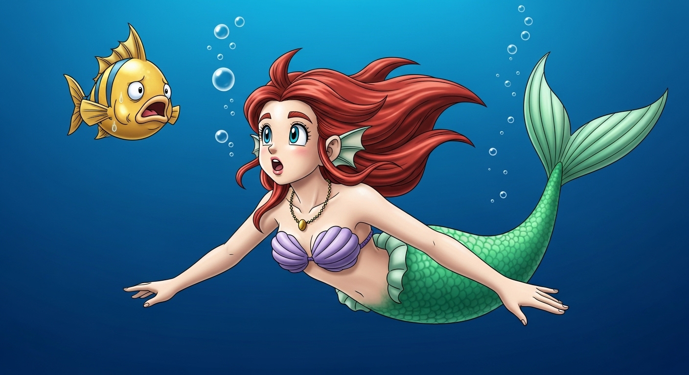 ariel in dragon quest Blank Meme Template