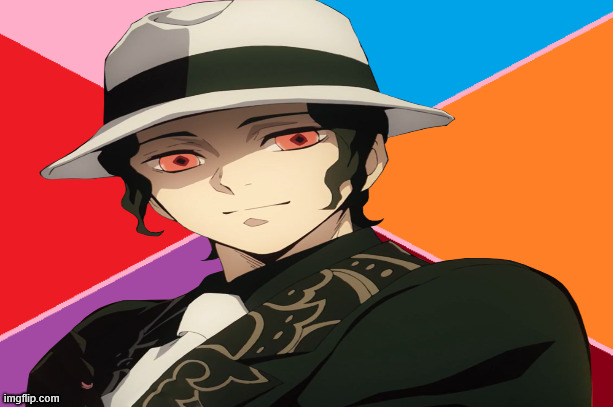 muzan rainbow icon | image tagged in anime,icons,demon slayer,muzan,villains,mj | made w/ Imgflip meme maker