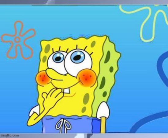 Shy Spongebob | image tagged in shy spongebob | made w/ Imgflip meme maker