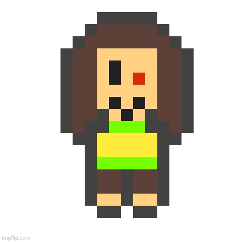 I made this, it's okay. (Goofy ahh look -sprout) | image tagged in chara looking thing,that's meant to be chara | made w/ Imgflip meme maker