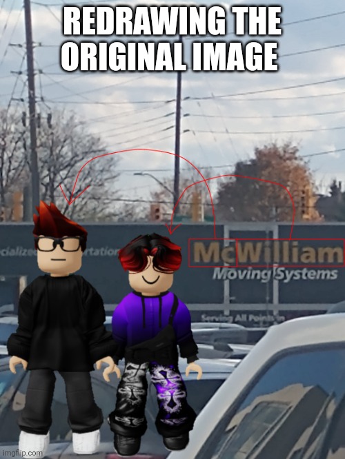 Redrawing the MC and William name soundalike | REDRAWING THE ORIGINAL IMAGE | image tagged in mc and william name soundalike,mc,william,name soundalikes | made w/ Imgflip meme maker