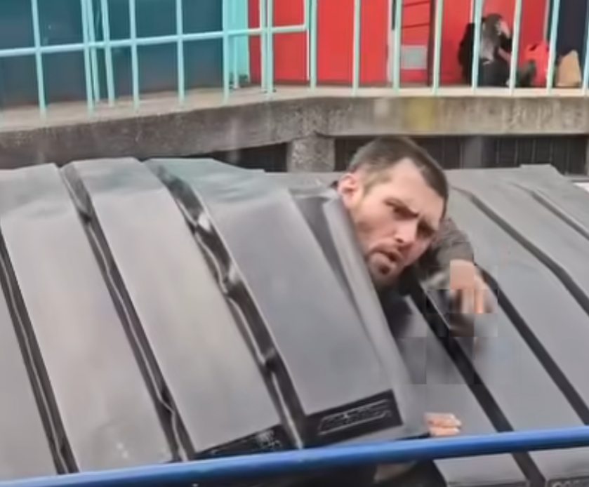 Man in dumpster Blank Meme Template