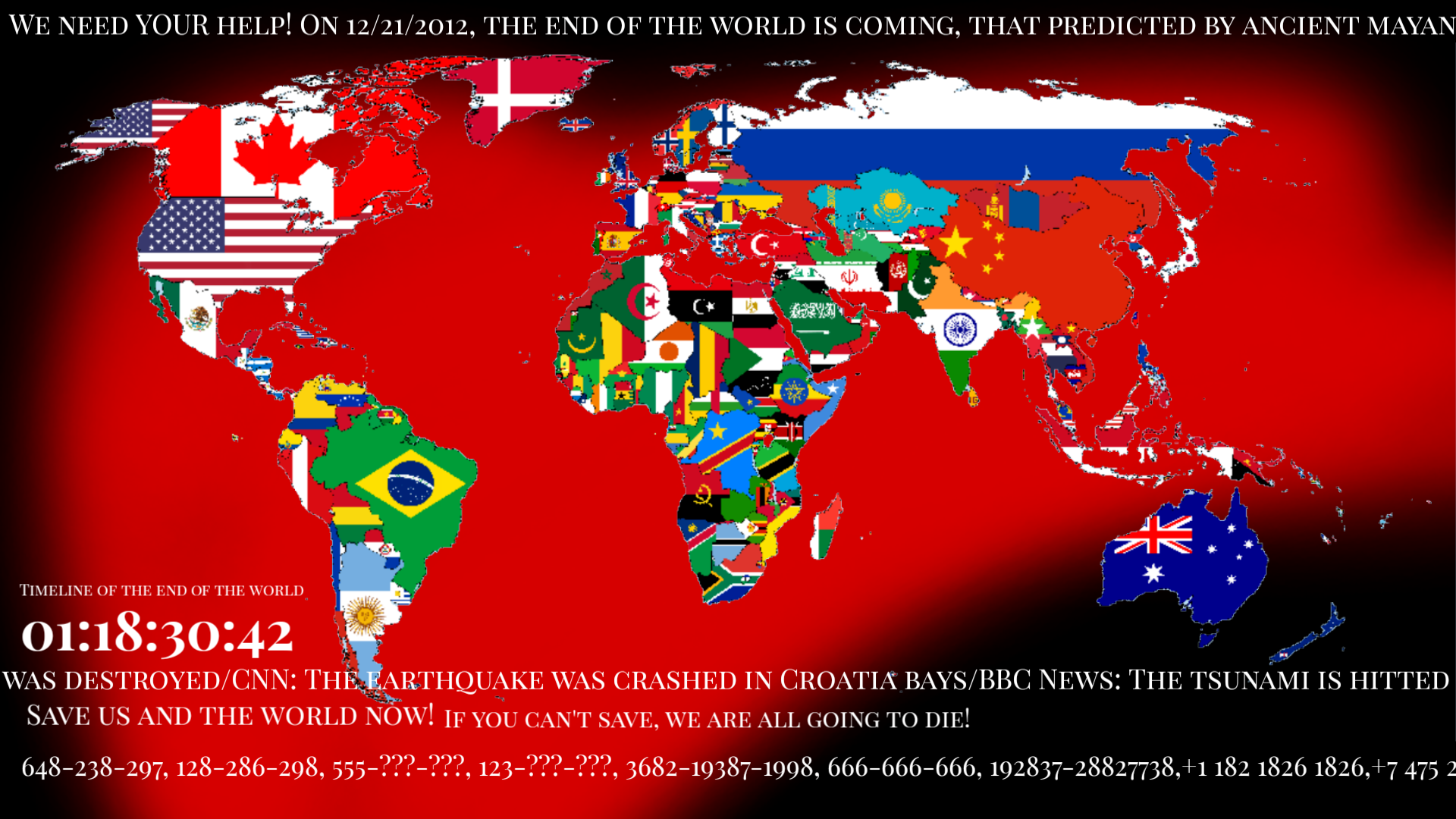 Save us and the world now! Blank Meme Template