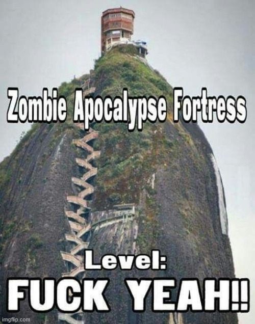 Zombies don't like climbing | image tagged in walking,climbing,lattice climbing | made w/ Imgflip meme maker