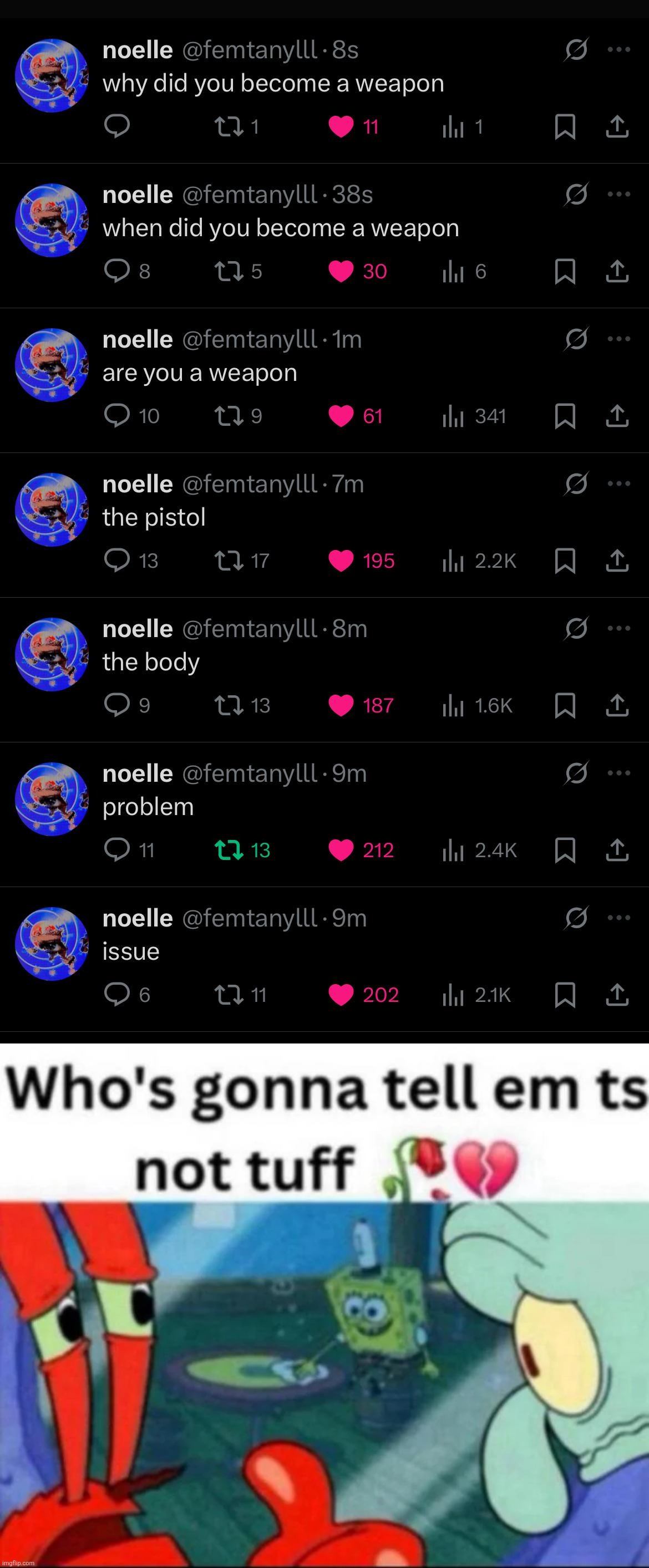 drop the album already gng | image tagged in ts not tuff | made w/ Imgflip meme maker