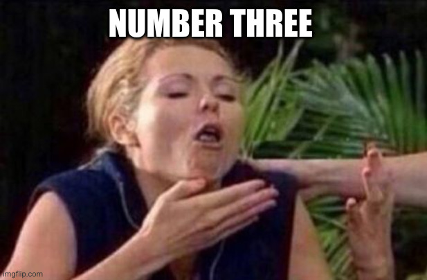 About to Puke | NUMBER THREE | image tagged in about to puke | made w/ Imgflip meme maker