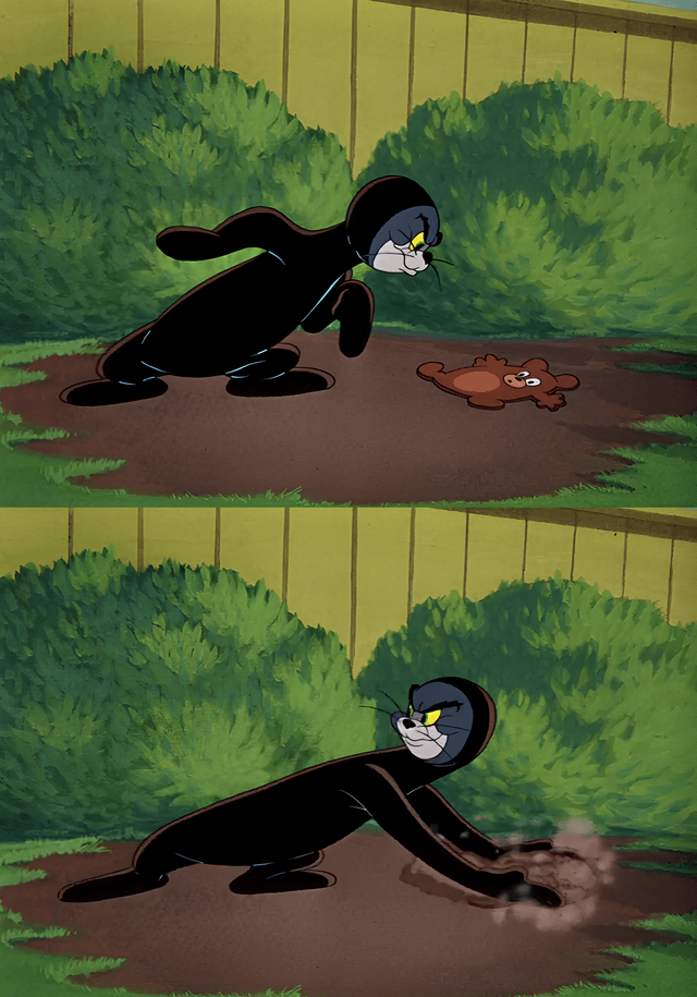 Tom hiding Blank Meme Template
