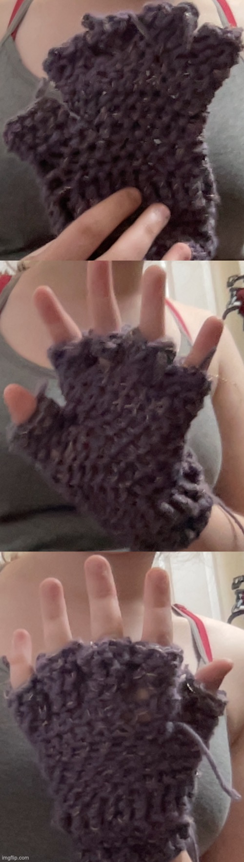 the image quality from the webcam is awful but it's purple with golden embroidery thread woven through | made w/ Imgflip meme maker