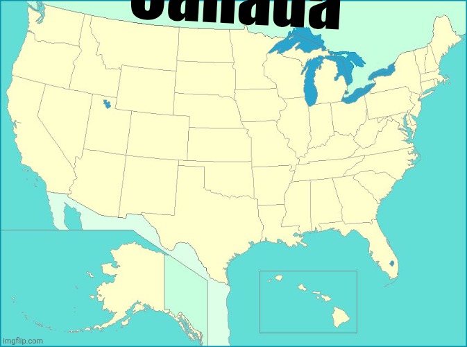 . | Canada | image tagged in usa map | made w/ Imgflip meme maker