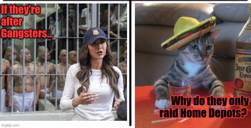 The BD(H)SM Department of anti-immigrant photo-ops and rhetoric. | image tagged in torturing gardeners,sadism,home depot,deportation,provocative round-ups,memes | made w/ Imgflip meme maker
