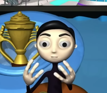 High Quality Man with Long Fingers Blank Meme Template