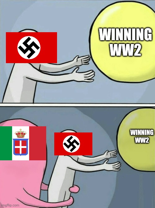 Running Away Balloon | WINNING WW2; WINNING WW2 | image tagged in memes,running away balloon | made w/ Imgflip meme maker