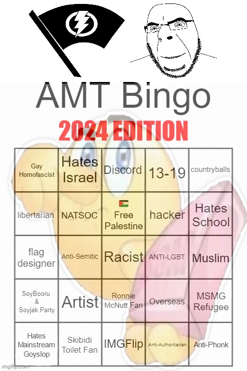 AMT Bingo (2024 Edition) | image tagged in amt bingo 2024 edition | made w/ Imgflip meme maker