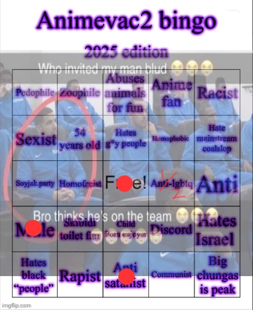 tf is this bingo | image tagged in animevac bingo | made w/ Imgflip meme maker