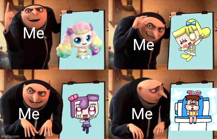 Me Meme image | Me; Me; Me; Me | image tagged in memes,gru's plan | made w/ Imgflip meme maker