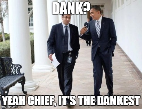 Barack And Kumar 2013 | DANK? YEAH CHIEF, IT'S THE DANKEST | image tagged in memes,barack and kumar 2013 | made w/ Imgflip meme maker