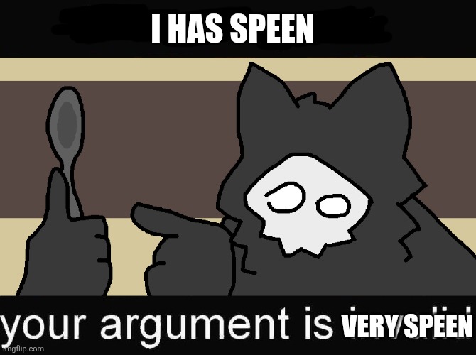 Puro got that speen (plus random tag) | I HAS SPEEN; VERY SPEEN | image tagged in puro with a spoon,puro,gacha life,oh wow are you actually reading these tags | made w/ Imgflip meme maker
