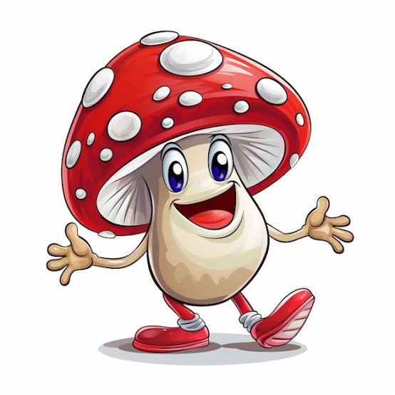 Funny mushroom Blank Meme Template