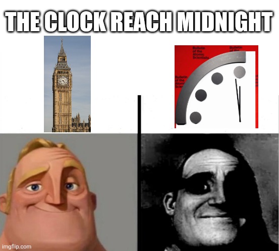 Midnight | THE CLOCK REACH MIDNIGHT | image tagged in clock | made w/ Imgflip meme maker