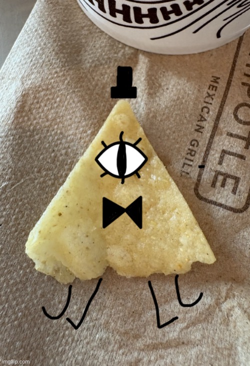 Bill Cipher reported at Chipotle | image tagged in funny,gravity falls meme,bill cipher | made w/ Imgflip meme maker