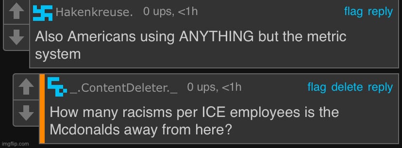 How many racisms per ICE employees is the nearest McDonalds? | image tagged in how many racisms per ice employees is the nearest mcdonalds | made w/ Imgflip meme maker