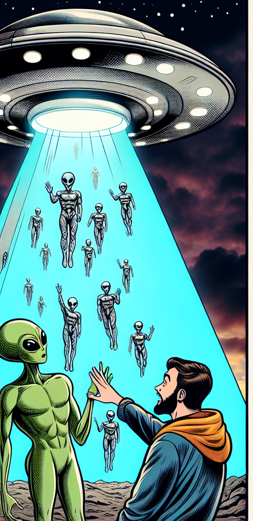 Take Me to Your Leader” Image: Aliens landing on Earth: “Take us Blank Meme Template