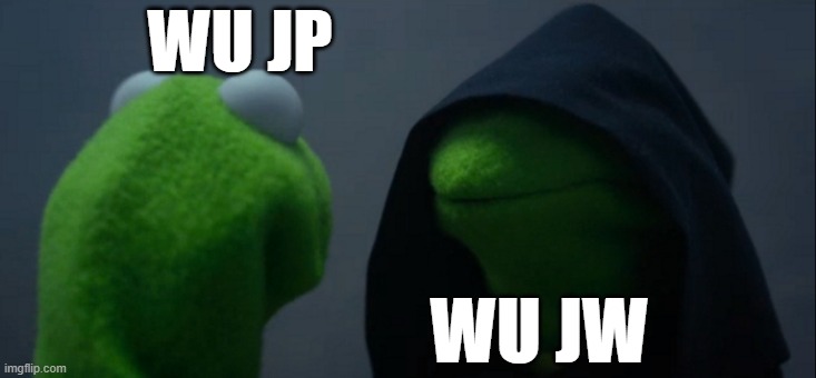 Evil Kermit | WU JP; WU JW | image tagged in memes,evil kermit,jurassic park,jurassic world | made w/ Imgflip meme maker