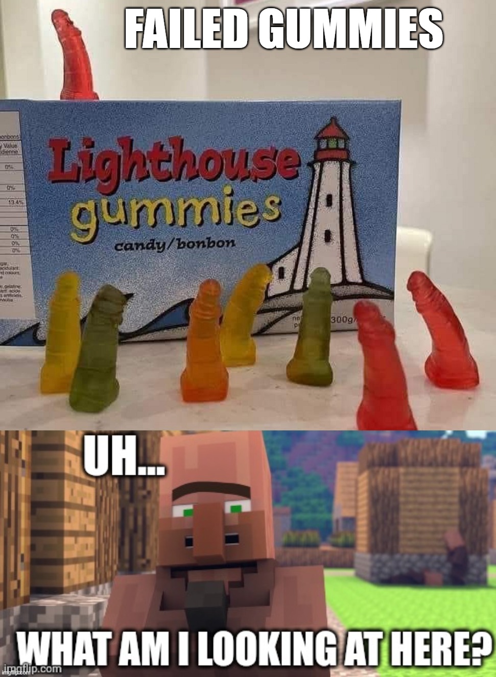FAILED GUMMIES | image tagged in what am i looking at here | made w/ Imgflip meme maker