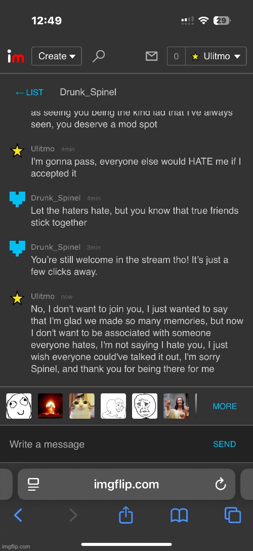 I know this probably breaks the rules but I wanted to share my feelings about all this | made w/ Imgflip meme maker