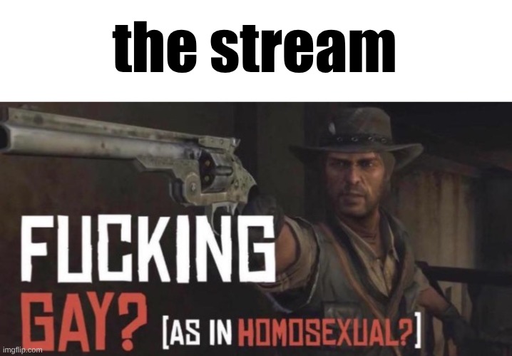 the stream | made w/ Imgflip meme maker