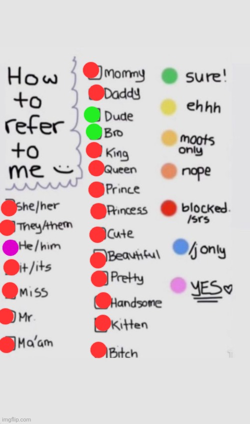 How To Refer To Me :) | image tagged in how to refer to me | made w/ Imgflip meme maker