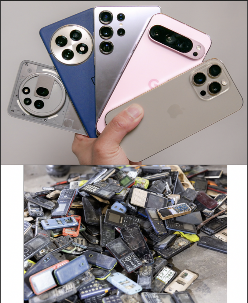 Why trowing old smartphones away Blank Meme Template