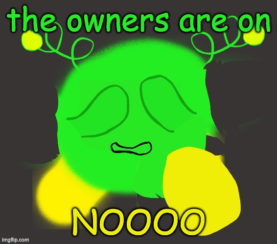 vroby crying | the owners are on; NOOOO | image tagged in vroby crying | made w/ Imgflip meme maker