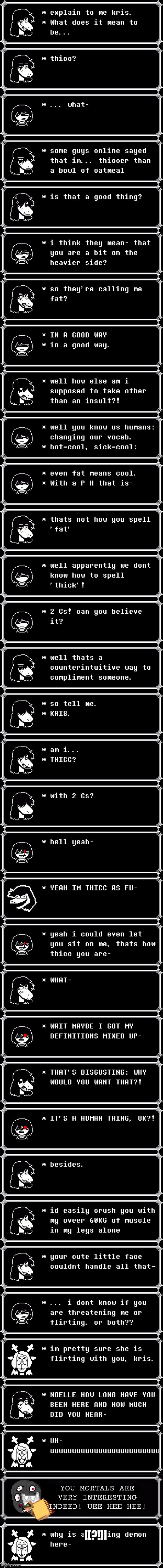 mmmh tasty | [[?!]] | image tagged in deltarune,memes | made w/ Imgflip meme maker