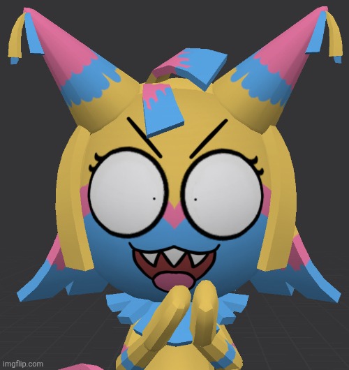 Evil Yatta (Original Image: KittKitoo) | image tagged in evil yatta | made w/ Imgflip meme maker